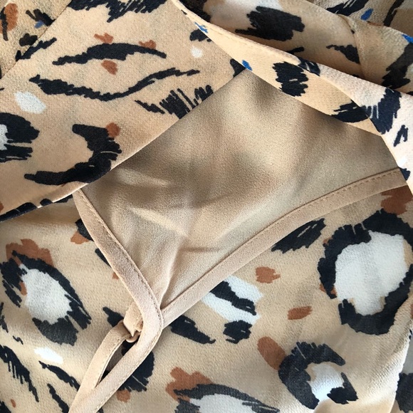 #Animal print dress with slip attached underneath. - Picture 4 of 8